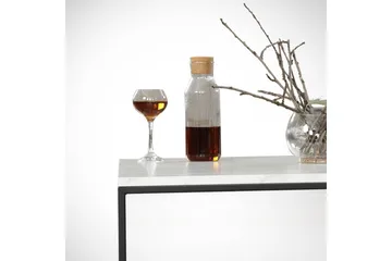 Falan Sofabord 75 cm Marmormønster - Hvit/Svart - Møbler - Bord - Sofabord & salongbord