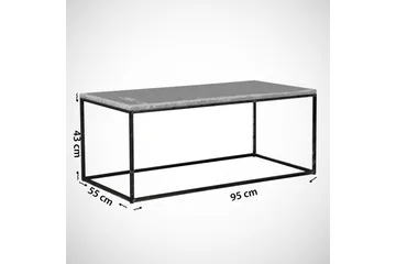 Falan Sofabord 95 cm - Ekstra Hvit - Møbler - Bord - Sofabord & salongbord