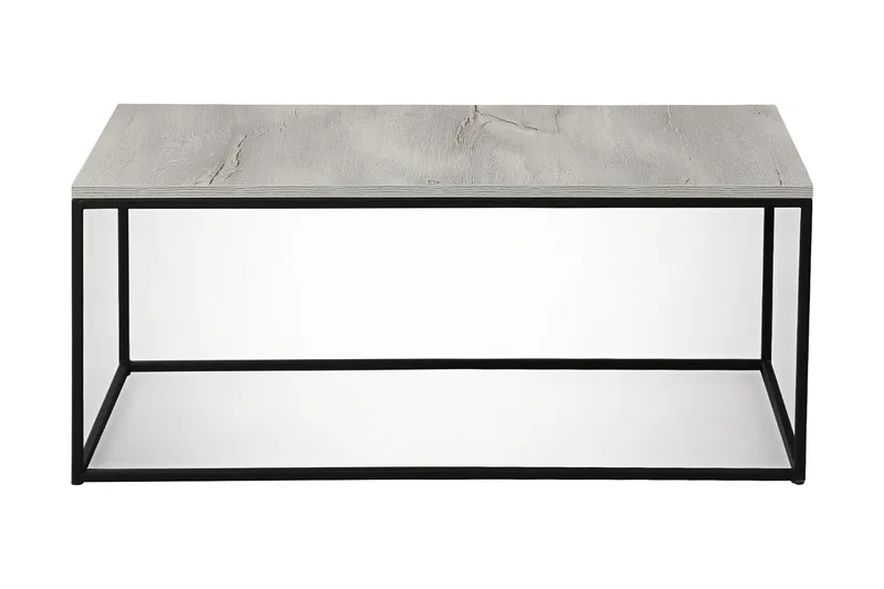 Falan Sofabord 95 cm, Grå/Marmor