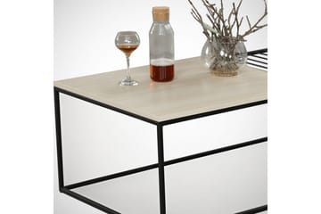 Falan Sofabord 95 cm Ribber - Beige - Møbler - Bord - Sofabord & salongbord