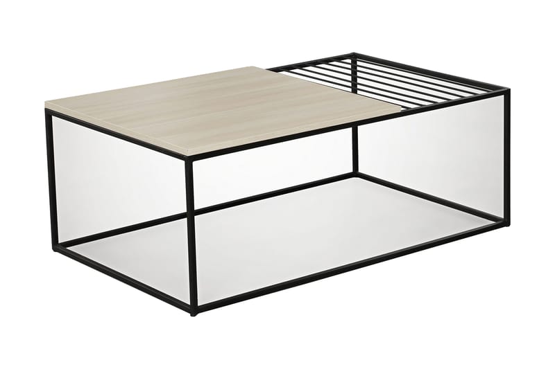 Falan Sofabord 95 cm Ribber - Beige - Møbler - Bord - Sofabord & salongbord