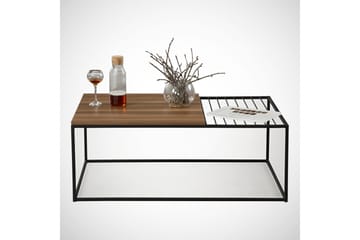 Falan Sofabord 95 cm Ribber - Brun - Møbler - Bord - Sofabord & salongbord