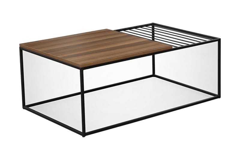 Falan Sofabord 95 cm Ribber - Brun - Møbler - Bord - Sofabord & salongbord