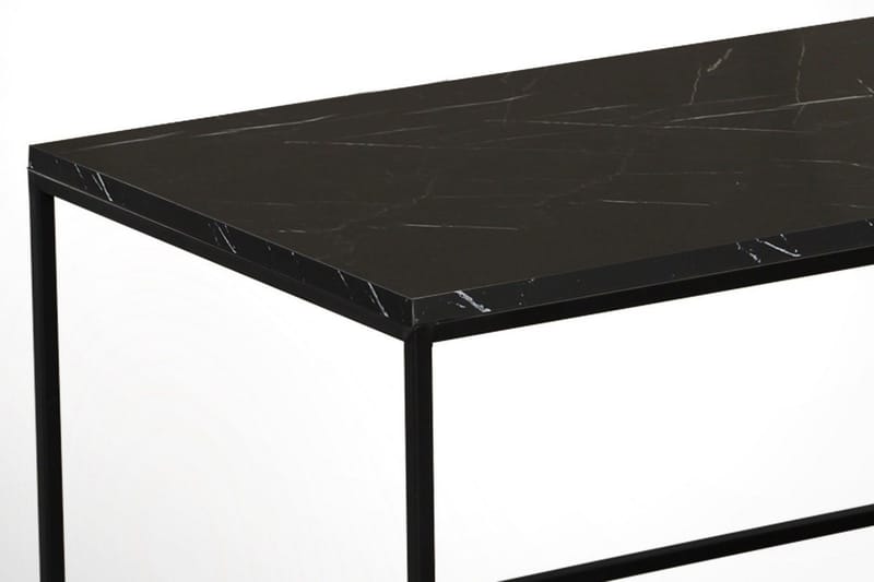 Falan Sofabord 95 X 55 cm Marmormønster - Svart - Møbler - Bord - Sofabord & salongbord