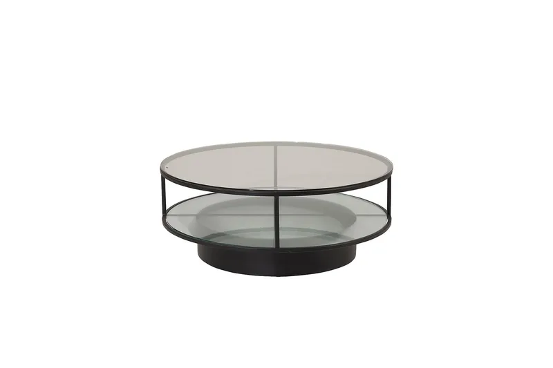 Falsterbo Sofabord Rundt 100 cm, Transparent