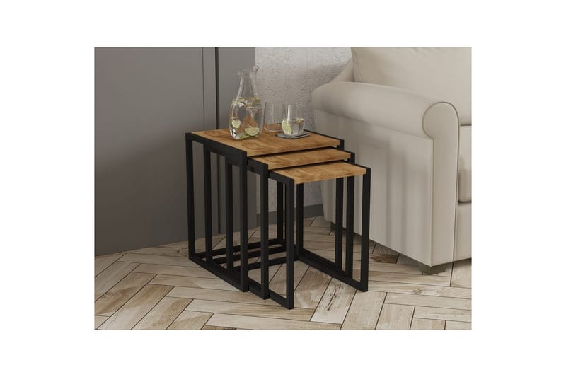 Fayen Settbord 34 cm - Sort - Møbler - Bord - Sofabord & salongbord - Kistebord