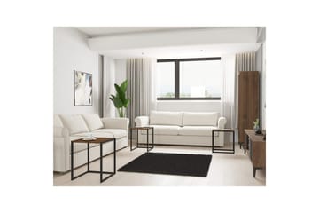 Fayen Settbord 34 cm - Sort/Valnøtt - Møbler - Bord - Sofabord & salongbord - Kistebord