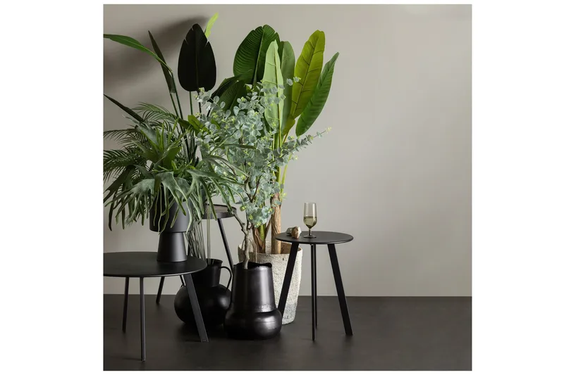 Fer Sofabord Rundt 70 cm - Svart - Møbler - Bord - Sofabord & salongbord