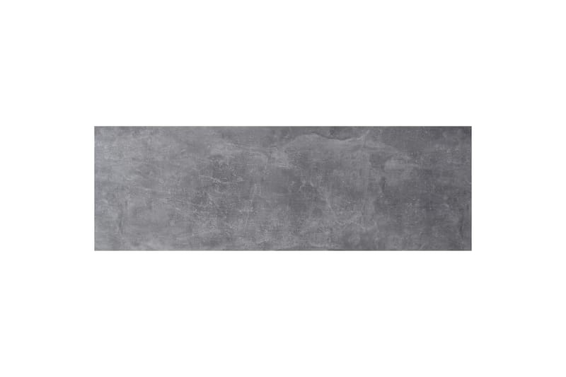 FMD Mobilt salongbord 70x70x35,5 cm betong og blank hvit -   - Sofabord & salongbord