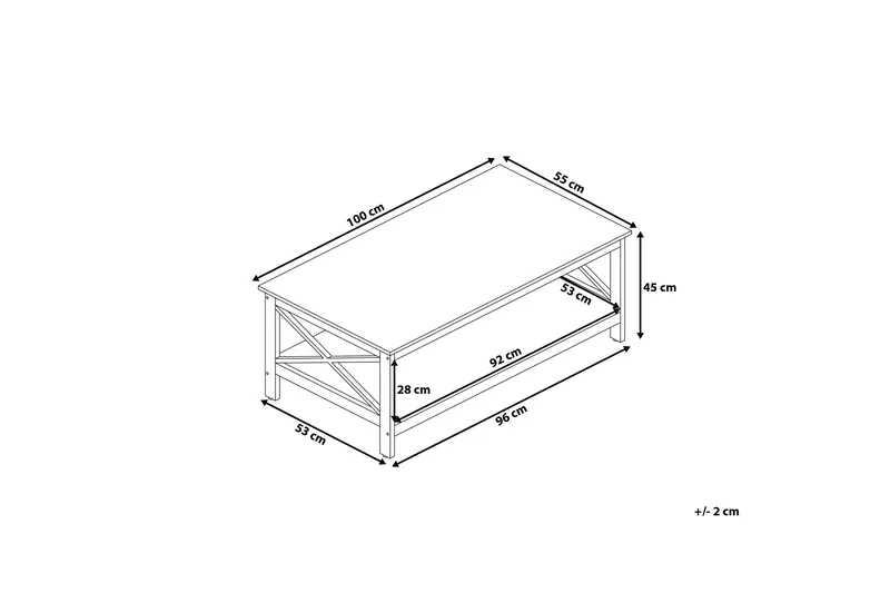 Foster Sofabord 100 cm - Svart - Møbler - Bord - Sofabord & salongbord