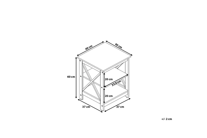 Foster Sofabord 40 cm - Svart - Møbler - Bord - Sofabord & salongbord