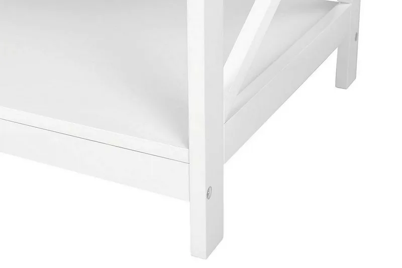 Fostia Sofabord 100 cm med Oppbevaringshylle - Hvit - Møbler - Bord - Sofabord & salongbord - Sofabord med oppbevaring