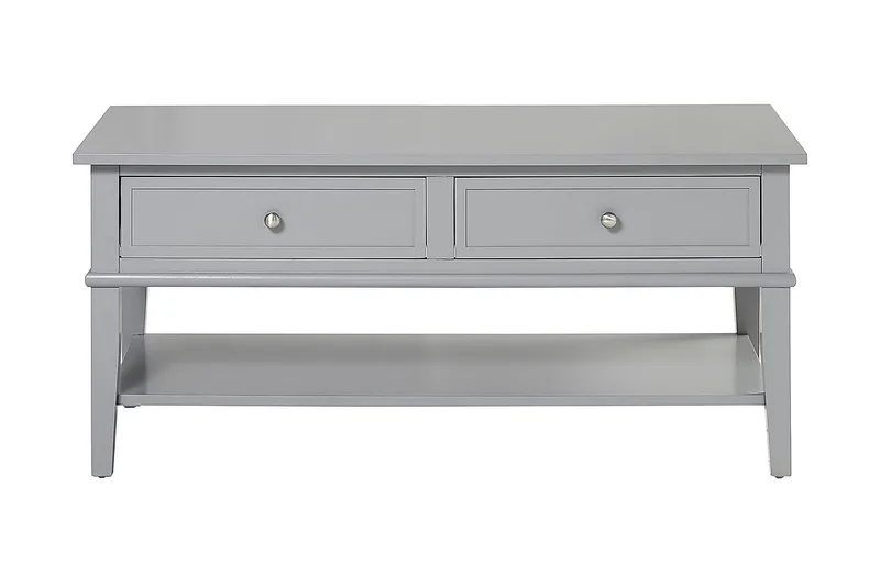 Franklin Sofabord 105 cm med Oppbevaringshylle + 2 Skuffer G, Dorel Home