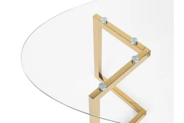 Frechen Sofabord 120 cm - Glass/Gull - Møbler - Bord - Sofabord & salongbord