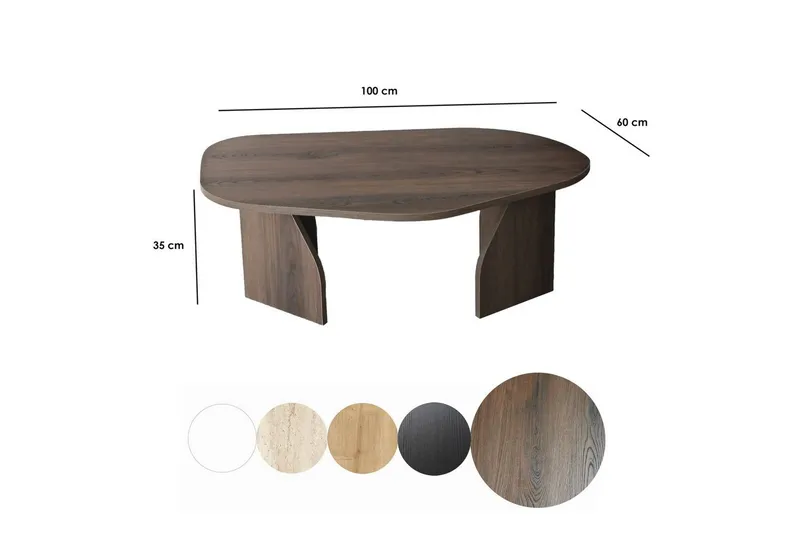 Sofabord Fredrilla Valnøtt - Valnøtt - Møbler - Bord - Sofabord & salongbord