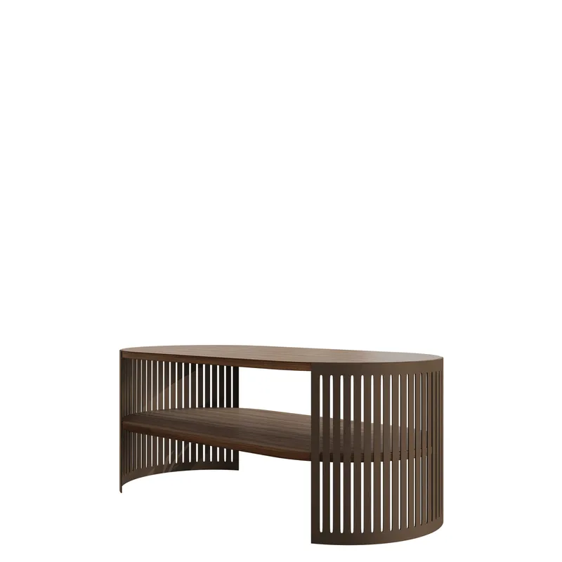 Friend sofabord 100 cm ovalt, Brun