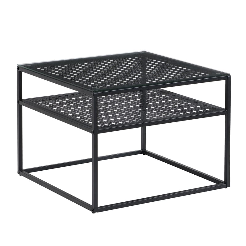 Galaro sofabord 60 cm - Gjennomsiktig og matt svart - Møbler - Bord - Sofabord & salongbord - Sofabord med oppbevaring