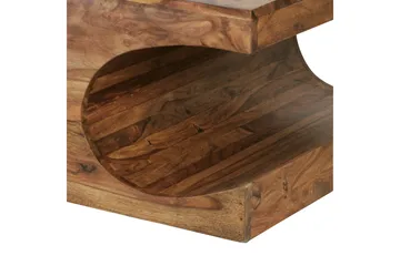 Gjerrild Sofabord 118 cm med Oppbevaringshyller - Massivt Tre - Møbler - Bord - Sofabord & salongbord