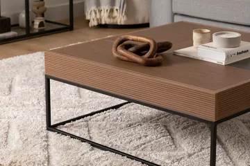 Gladfield Sofabord 90 cm - Valnøtt - Møbler - Bord - Sofabord & salongbord