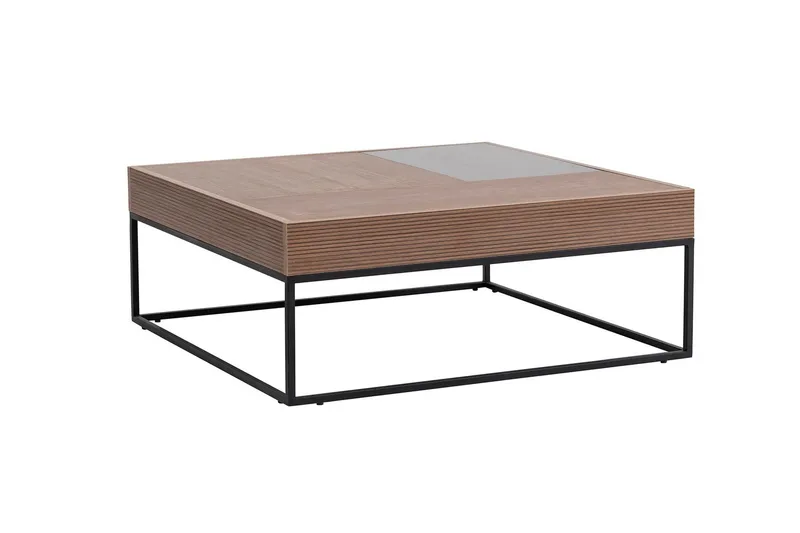 Gladfield Sofabord 90 cm - Valnøtt - Møbler - Bord - Sofabord & salongbord