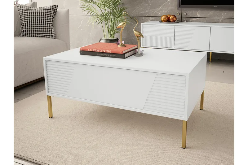 Glenndale Sofabord 60 cm - Hvid - Møbler - Bord - Sofabord & salongbord