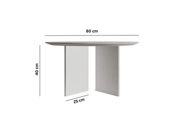 Sofabord Glenure Hvit - Hvit - Møbler - Bord - Sofabord & salongbord
