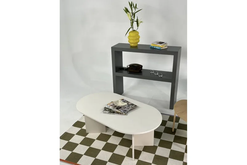 Sofabord Glenure Krem - Krem - Møbler - Bord - Sofabord & salongbord