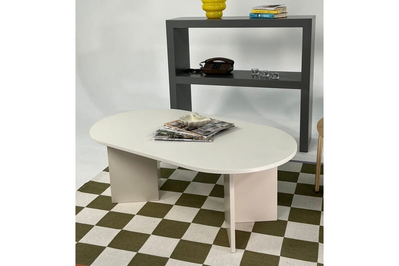 Sofabord Glenure Krem - Krem - Møbler - Bord - Sofabord & salongbord