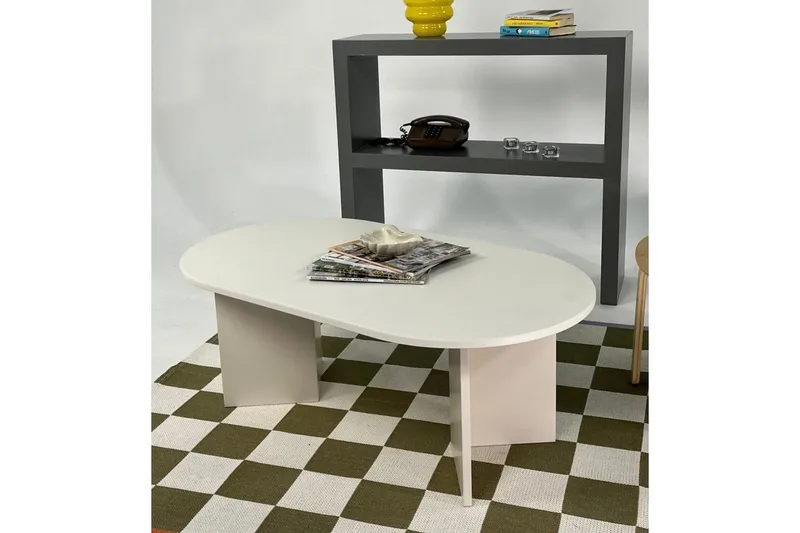 Sofabord Glenure Krem - Krem - Møbler - Bord - Sofabord & salongbord