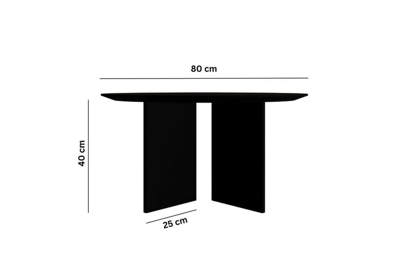 Sofabord Glenure Svart - Svart - Møbler - Bord - Sofabord & salongbord