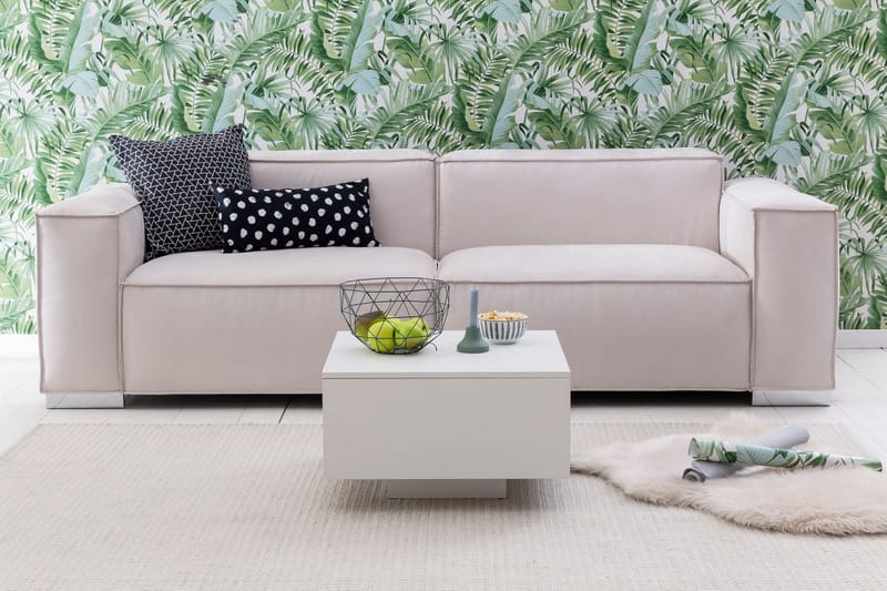 Golnick Sofabord 60 cm med Oppbevaring - Hvit - Møbler - Bord - Sofabord & salongbord