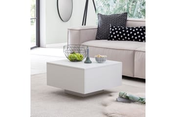 Golnick Sofabord 60 cm med Oppbevaring - Hvit - Møbler - Bord - Sofabord & salongbord