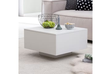 Golnick Sofabord 60 cm med Oppbevaring - Hvit - Møbler - Bord - Sofabord & salongbord