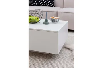 Golnick Sofabord 60 cm med Oppbevaring - Hvit - Møbler - Bord - Sofabord & salongbord