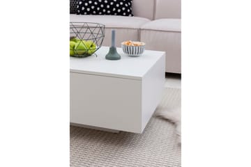 Golnick Sofabord 60 cm med Oppbevaring - Hvit - Møbler - Bord - Sofabord & salongbord