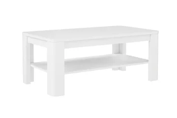 Gowhole Sofabord 110 cm med Oppbevaringshylle - Hvit - Møbler - Bord - Sofabord & salongbord