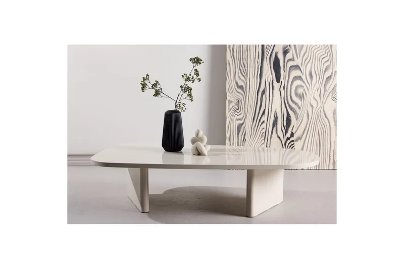 Sofabord Grønvik - Beige, 135 x 65 - Møbler - Bord - Sofabord & salongbord