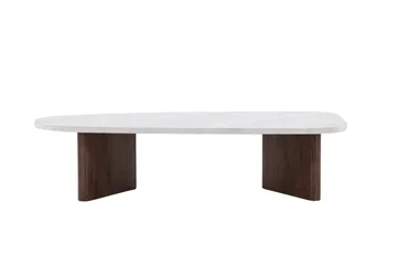 Grönvik Sofabord 130x65 cm - Lys grå - Møbler - Bord - Sofabord & salongbord