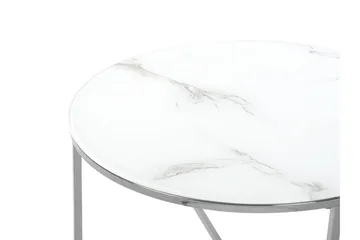 Gruenewald Sofabord Marmoreffekt - Hvit - Møbler - Bord - Sofabord & salongbord