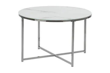 Gruenewald Sofabord Marmoreffekt - Hvit - Møbler - Bord - Sofabord & salongbord