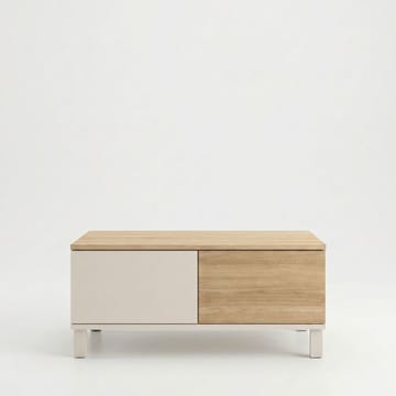 Sofabord Hanah Home Mood (90 x 40 x 60 cm) Sand Oak - Sand og eik - Møbler - Bord - Sofabord & salongbord