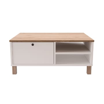 Sofabord Hanah Home Nord (90 x 38,6 x 60 cm) Hvit eik - Hvit og eik - Møbler - Bord - Sofabord & salongbord