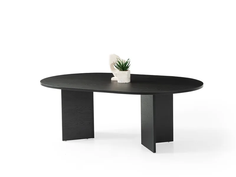 Sofabord Hanah Home Oscar (128 x 42 x 80 cm) Wood Black