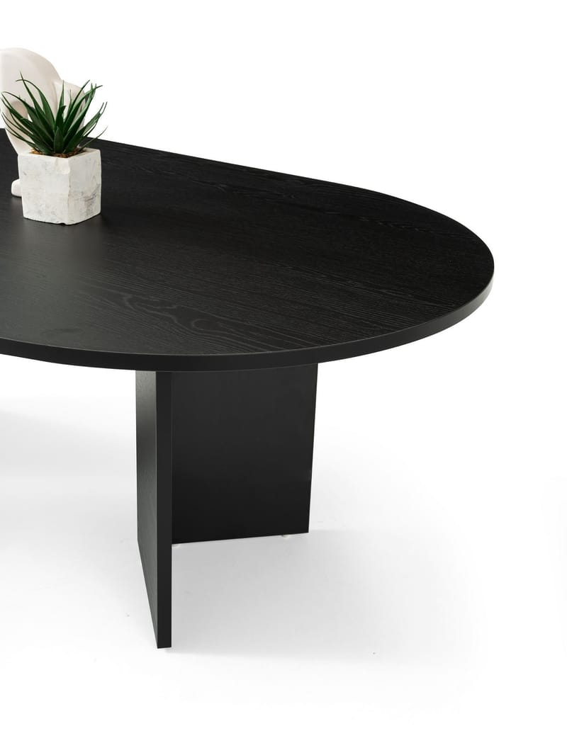 Sofabord Hanah Home Oscar (128 x 42 x 80 cm) Wood Black - Møbler - Bord - Sofabord & salongbord