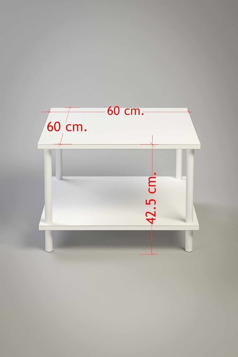 Sofabord Hanah Home Peka Mini (60 x 42,5 x 60 cm) Sapphire Oak - Sapphire Oak - Møbler - Bord - Sofabord & salongbord