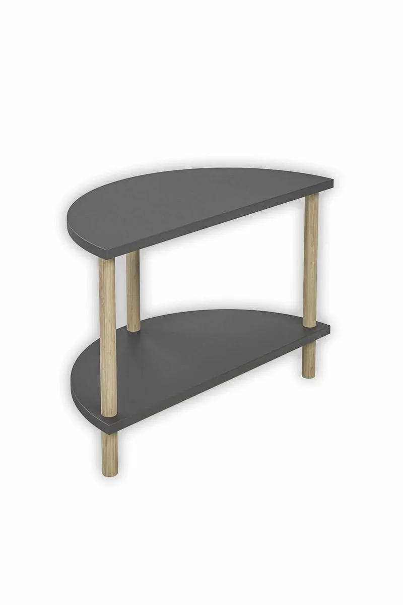 Sofabord Hanah Home Peka Cube (60 x 42 x 30 cm) Antrasitt, Antrasitt