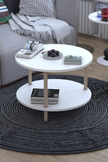 Sofabord Hanah Home Peka Square (Ø60 x H43 cm) Hvit - Hvit - Møbler - Bord - Sofabord & salongbord