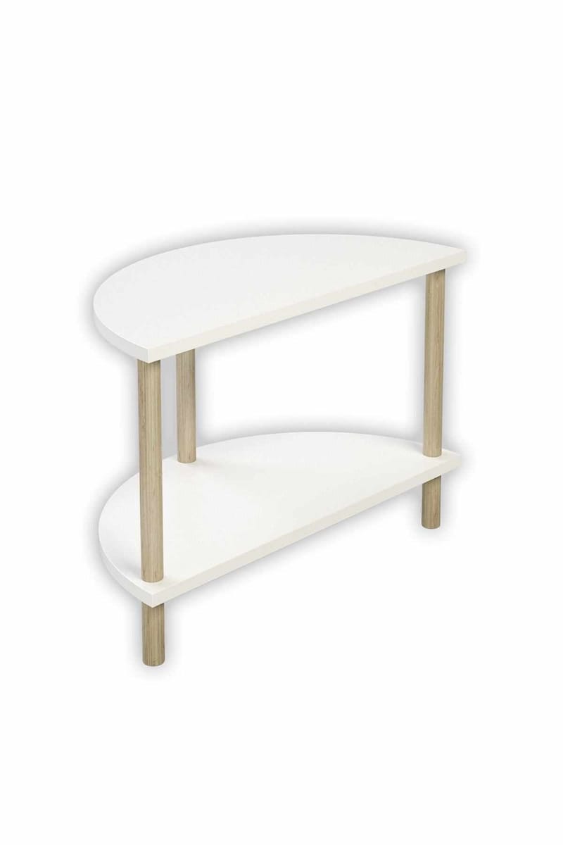 Sofabord Hanah Home Peka Cube (60 x 42 x 30 cm) Hvit - Hvit - Møbler - Bord - Sofabord & salongbord