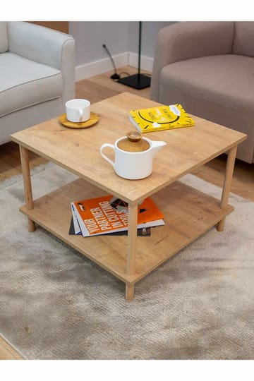 Sofabord Hanah Home Peka Mini (60 x 42,5 x 60 cm) Sapphire Oak - Sapphire Oak - Møbler - Bord - Sofabord & salongbord