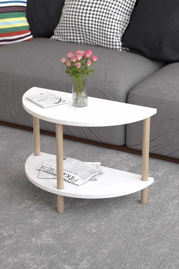 Sofabord Hanah Home Peka Cube (60 x 42 x 30 cm) Hvit - Hvit - Møbler - Bord - Sofabord & salongbord